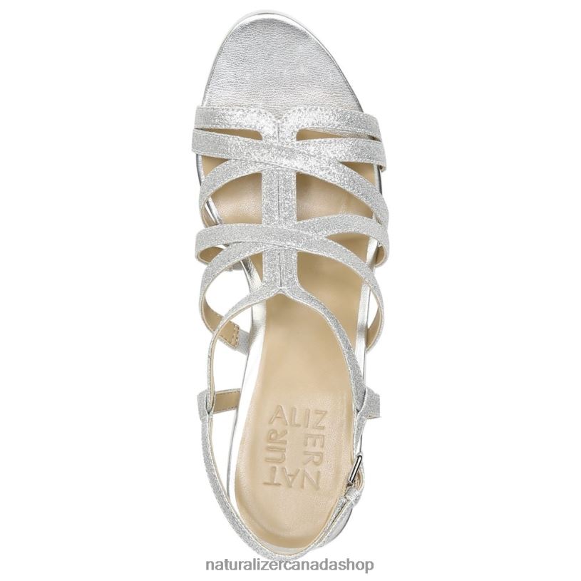 Sandals | CA Naturalizer Women Baylor Dress Sandal Silver Glitter Synthetic 8LFNB580