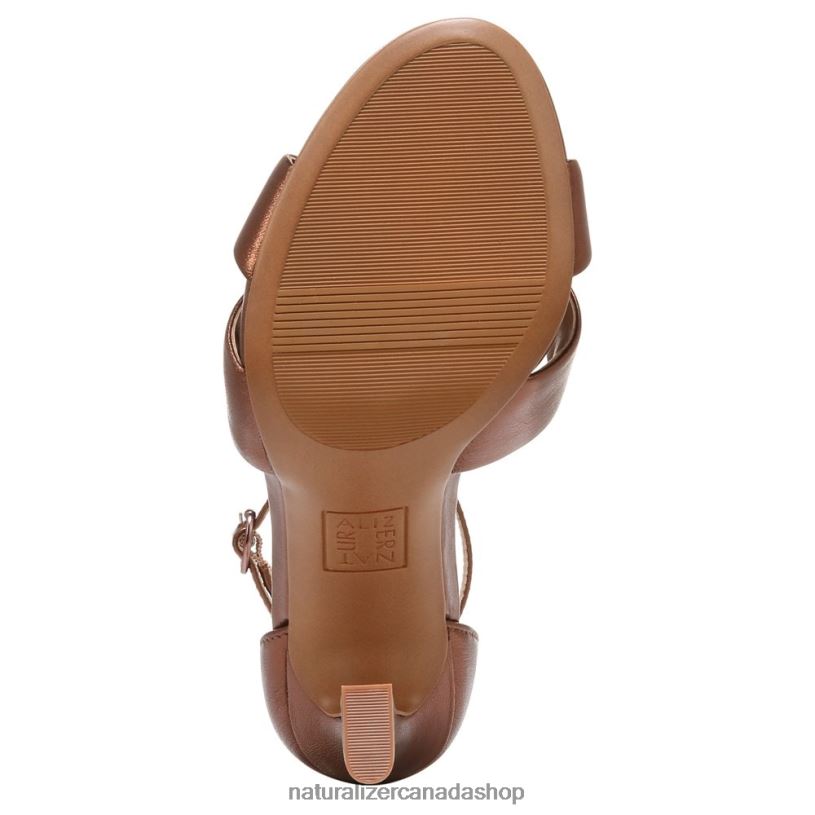 Sandals | CA Naturalizer Women Lizbeth Dress Sandal Dark Copper Metallic Leather 8LFNB222