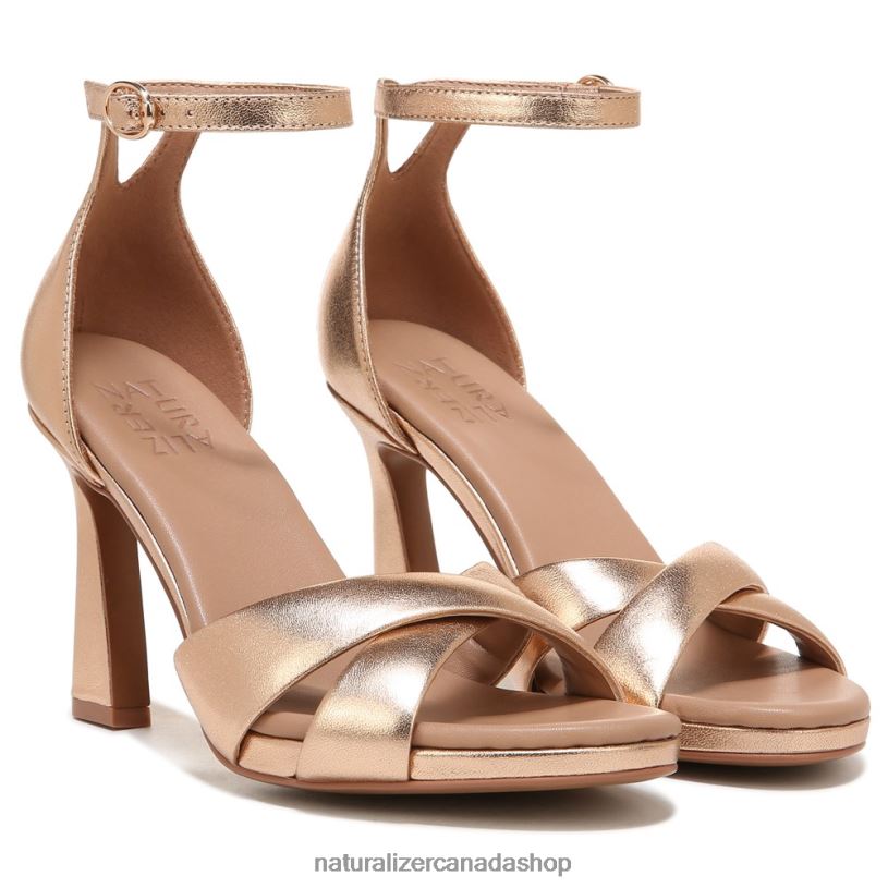 Sandals | CA Naturalizer Women Lizbeth Dress Sandal Soft Champagne Leather 8LFNB219