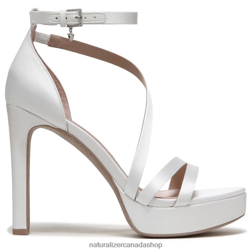 Sandals | CA Naturalizer Women Love 2 Dress Sandal Silk White Fabric 8LFNB323