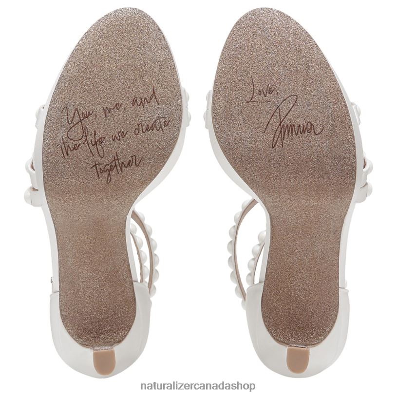 Sandals | CA Naturalizer Women Love Dress Sandal Silk White Fabric/Pearls 8LFNB309