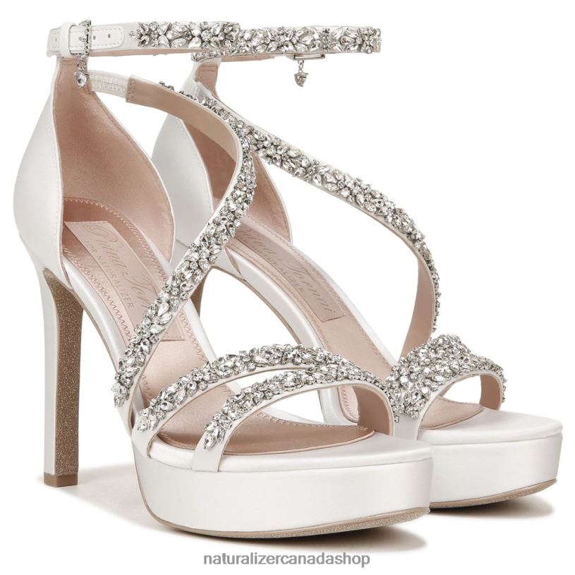 Sandals | CA Naturalizer Women Love Dress Sandal Silk White Fabric/Stones 8LFNB307