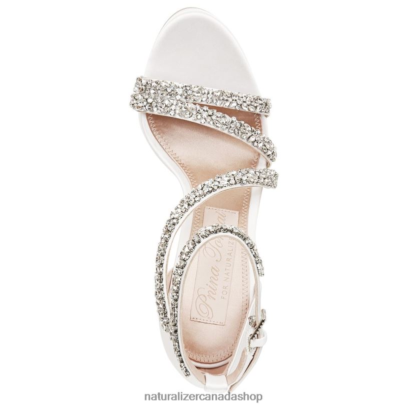 Sandals | CA Naturalizer Women Love Dress Sandal Silk White Fabric/Stones 8LFNB307