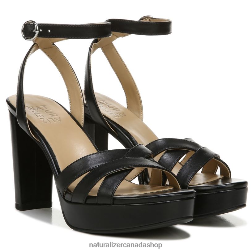 Sandals | CA Naturalizer Women Mallory Dress Sandal Black Leather 8LFNB492