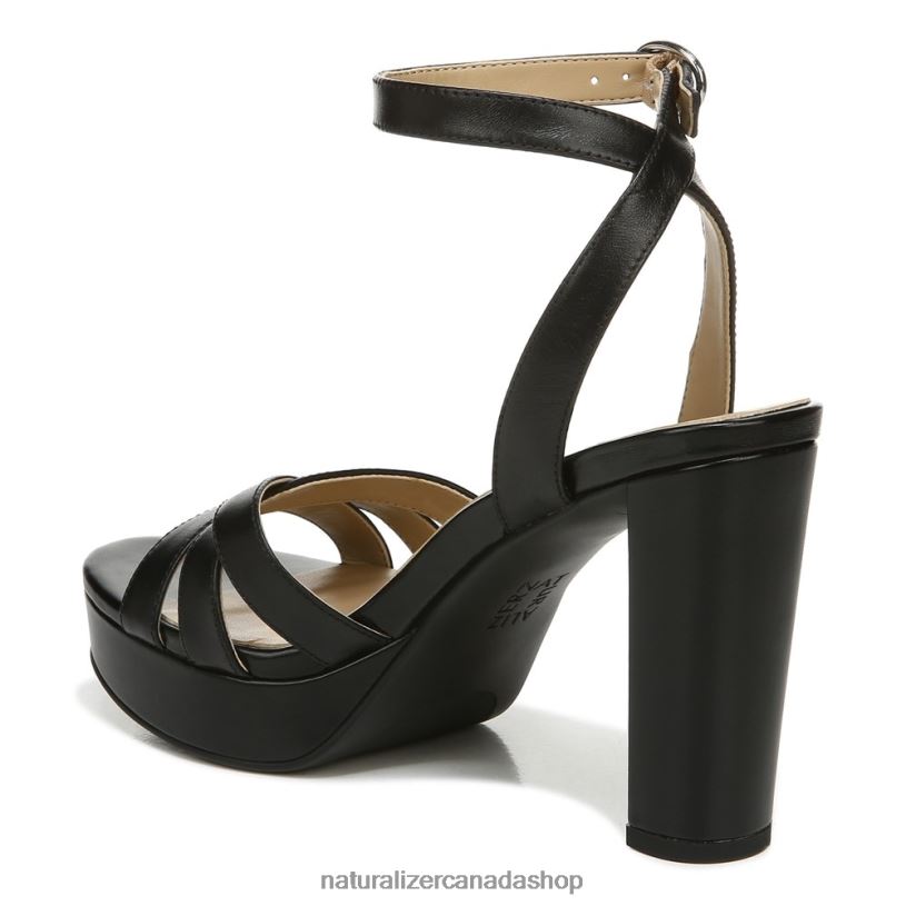 Sandals | CA Naturalizer Women Mallory Dress Sandal Black Leather 8LFNB492