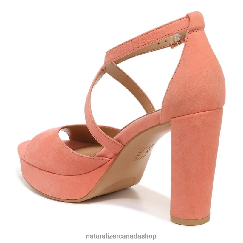 Sandals | CA Naturalizer Women Melody Dress Sandal Coral Suede 8LFNB100
