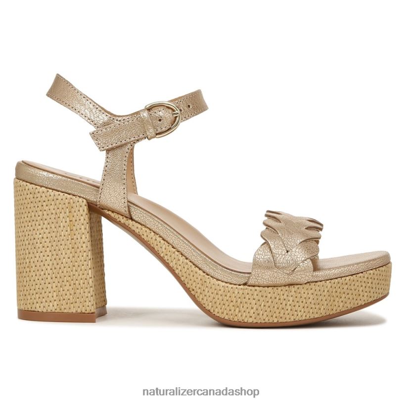 Sandals | CA Naturalizer Women Pandora Sandal Soft Gold Leather 8LFNB340