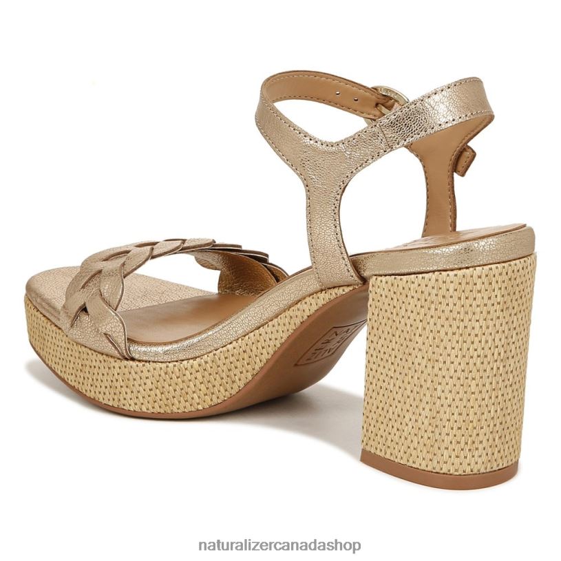 Sandals | CA Naturalizer Women Pandora Sandal Soft Gold Leather 8LFNB340