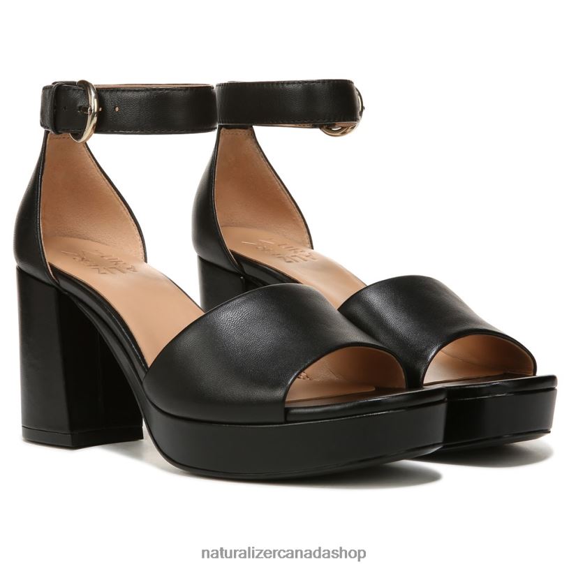 Sandals | CA Naturalizer Women Pearlyn Dress Sandal Black Leather 8LFNB341