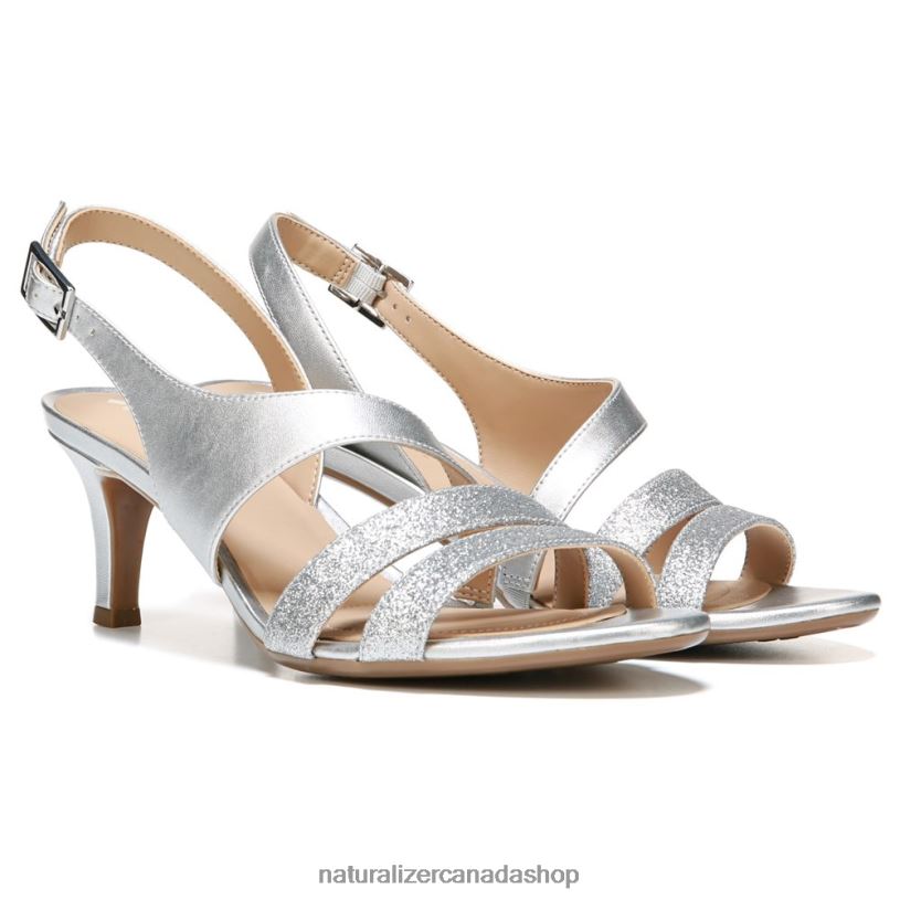 Sandals | CA Naturalizer Women Taimi Dress Sandal Silver/Glitter Synthetic 8LFNB503
