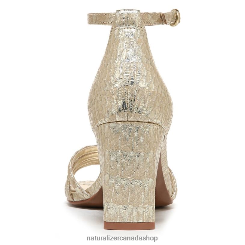 Sandals | CA Naturalizer Women Thena Dress Sandal Gold Snake Leather 8LFNB681