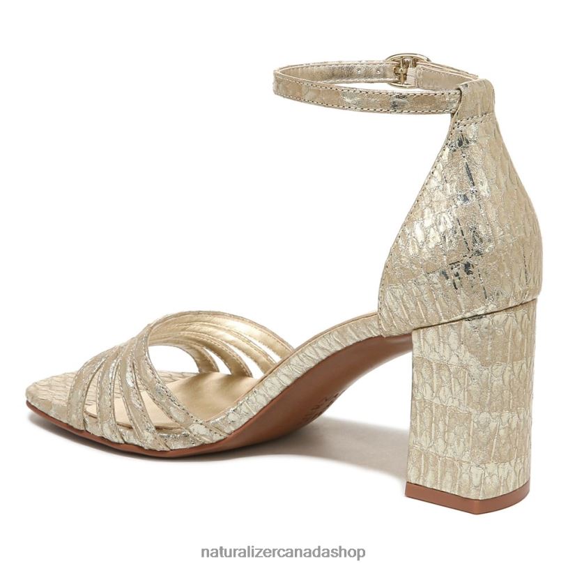 Sandals | CA Naturalizer Women Thena Dress Sandal Gold Snake Leather 8LFNB681