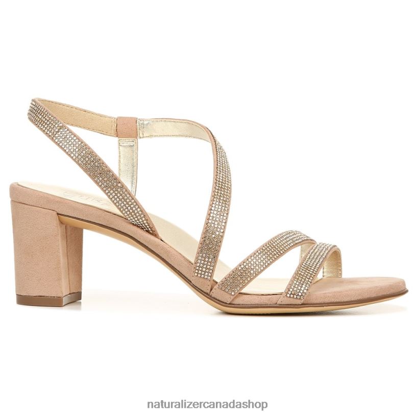 Sandals | CA Naturalizer Women Vanessa Dress Sandal Creme Brulee Fabric 8LFNB23