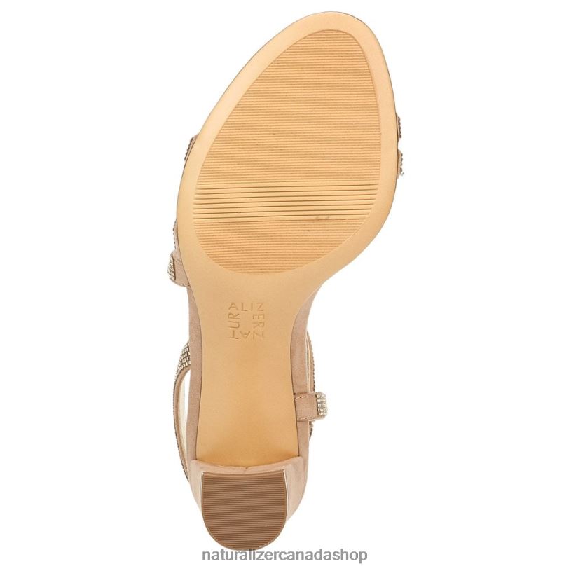 Sandals | CA Naturalizer Women Vanessa Dress Sandal Creme Brulee Fabric 8LFNB23