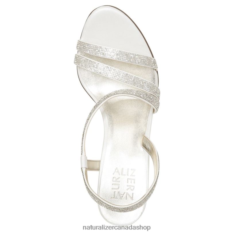 Sandals | CA Naturalizer Women Vanessa Dress Sandal White Satin Fabric 8LFNB27