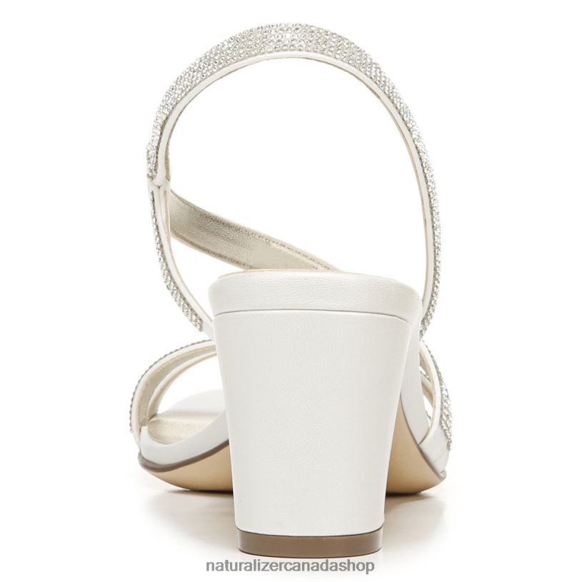 Sandals | CA Naturalizer Women Vanessa Dress Sandal White Satin Fabric 8LFNB27