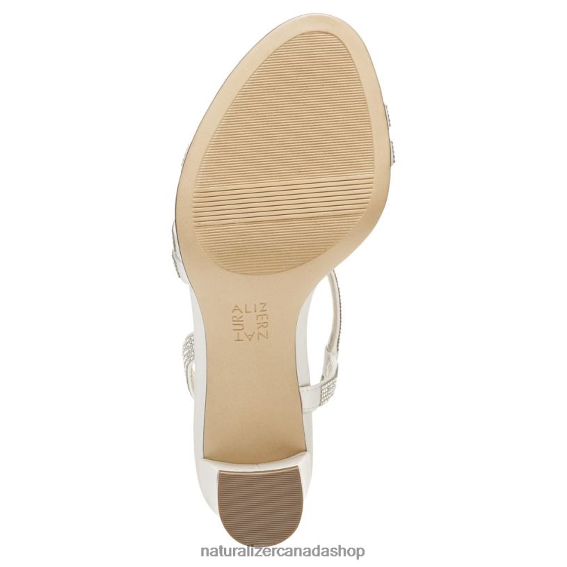 Sandals | CA Naturalizer Women Vanessa Dress Sandal White Satin Fabric 8LFNB27