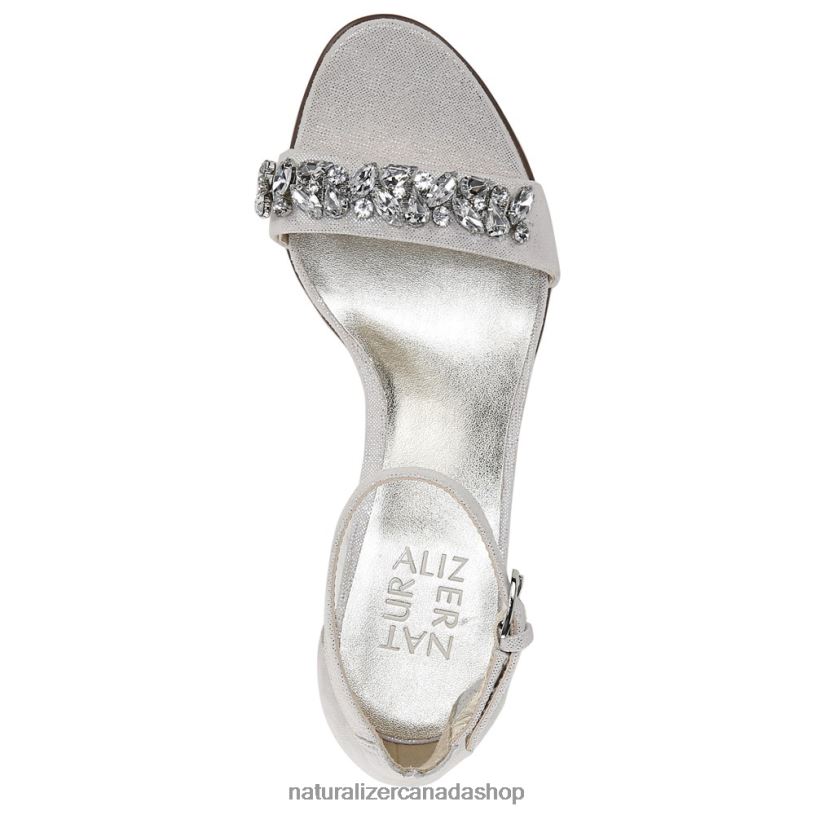 Sandals | CA Naturalizer Women Vera 2 Dress Sandal Silver Leather 8LFNB609