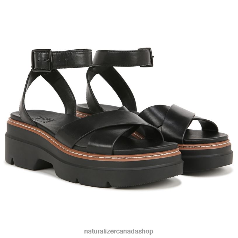 Sandals | CA Naturalizer Women Darry Sandal Black Leather 8LFNB32