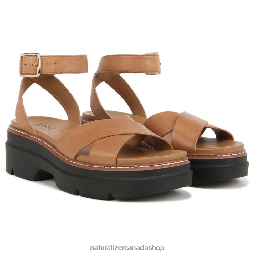Sandals | CA Naturalizer Women Darry Sandal Toffee Brown Leather 8LFNB34