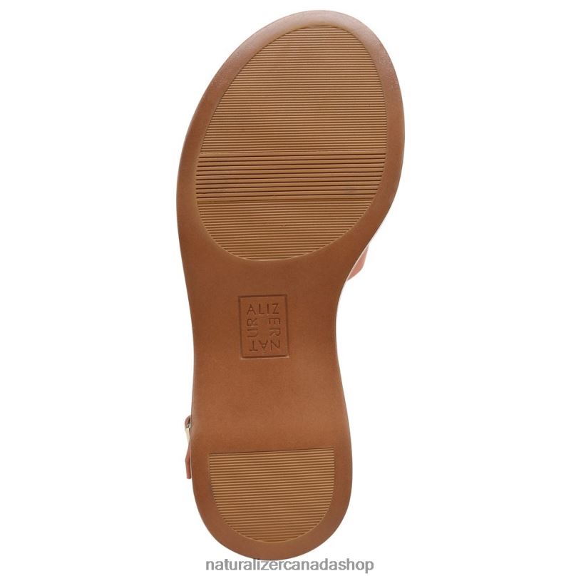 Sandals | CA Naturalizer Women Rikki Sandal Coral Peach Pink Leather 8LFNB614