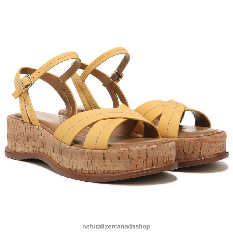 Sandals | CA Naturalizer Women Rikki Sandal Daffodil Yellow Leather 8LFNB615