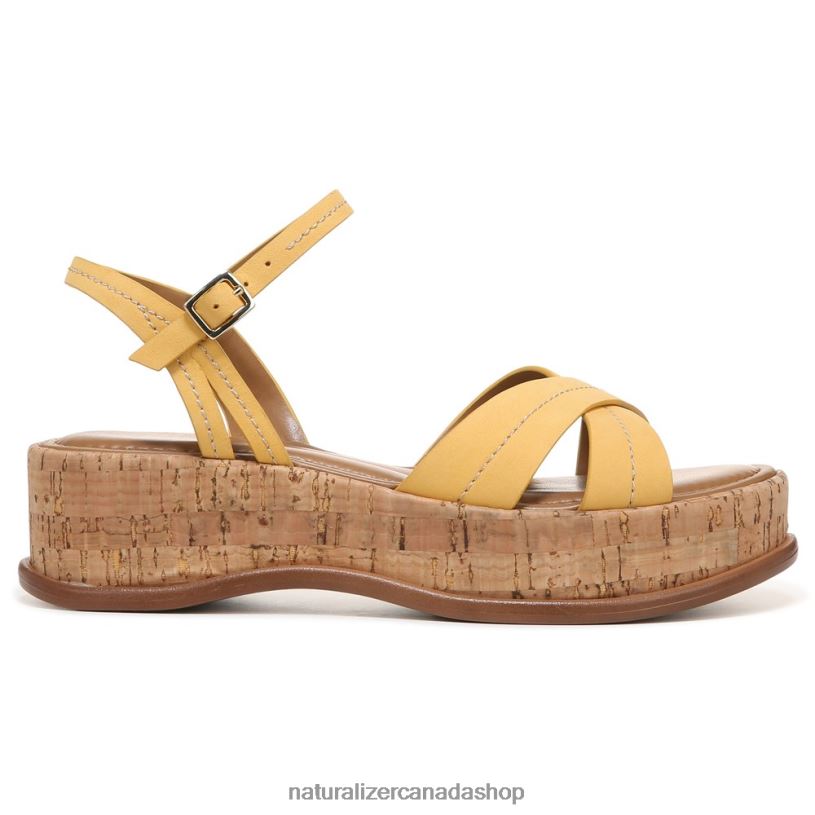 Sandals | CA Naturalizer Women Rikki Sandal Daffodil Yellow Leather 8LFNB615