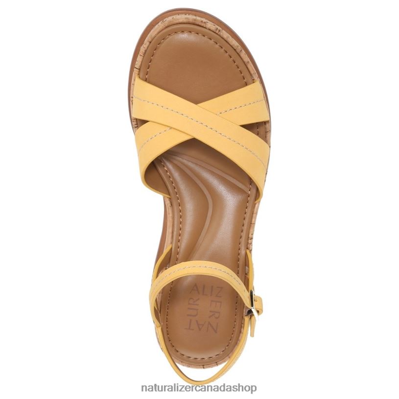 Sandals | CA Naturalizer Women Rikki Sandal Daffodil Yellow Leather 8LFNB615