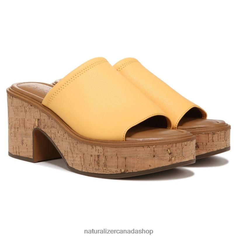 Sandals | CA Naturalizer Women Cassie Slide Sandal Yellow Synthetic 8LFNB620