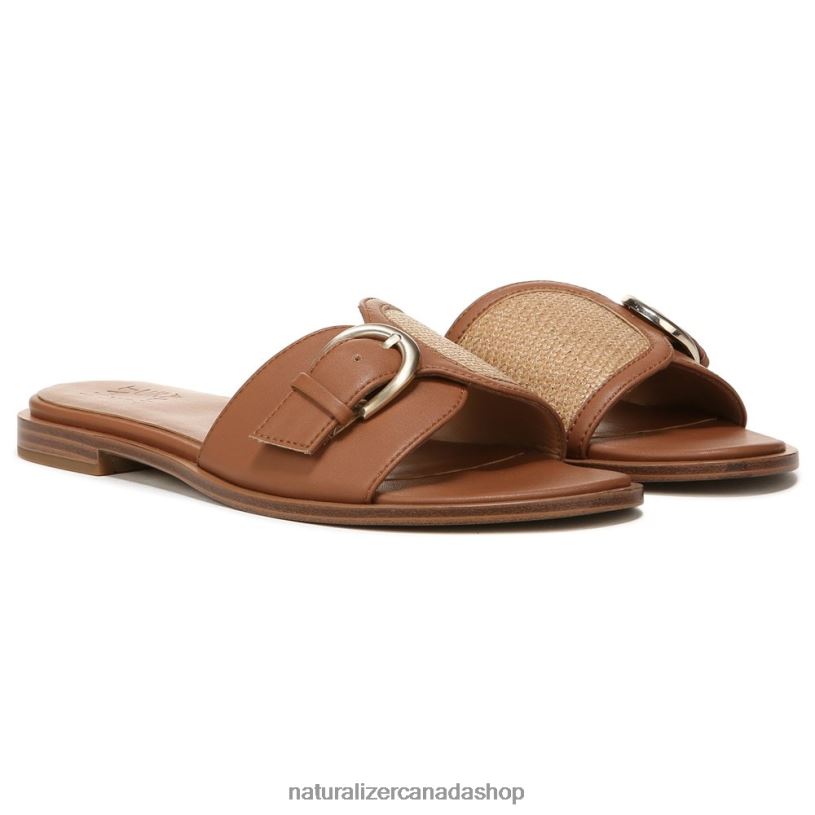 Sandals | CA Naturalizer Women Lilia Slide Sandal Dark Beige Synthetic 8LFNB547