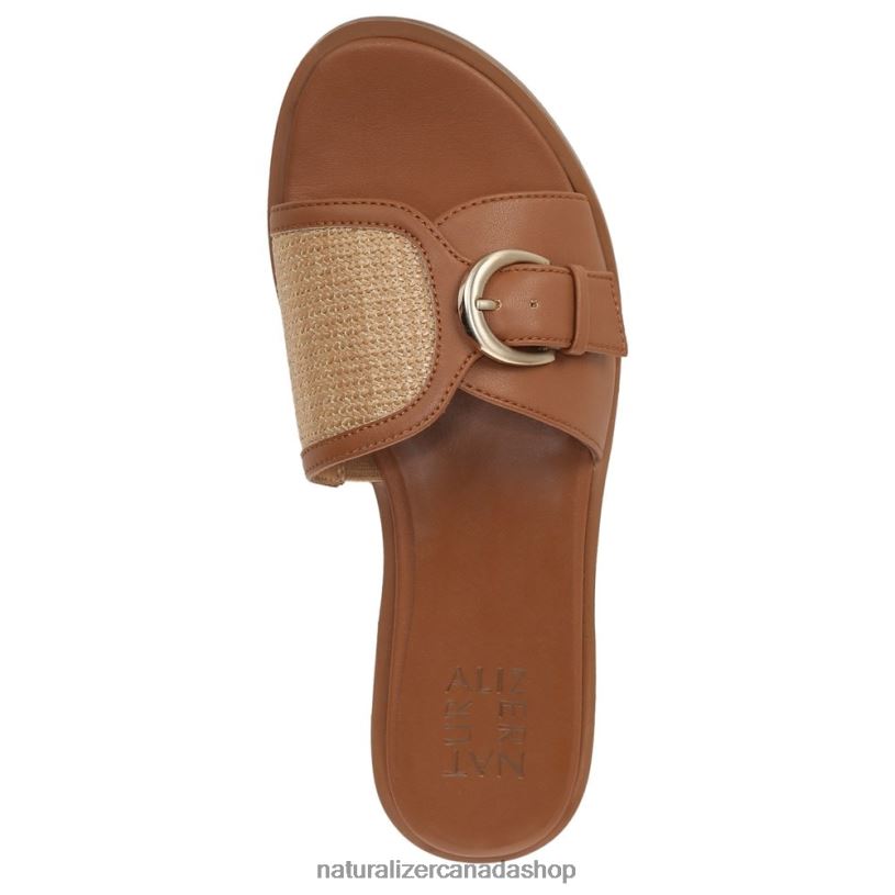 Sandals | CA Naturalizer Women Lilia Slide Sandal Dark Beige Synthetic 8LFNB547