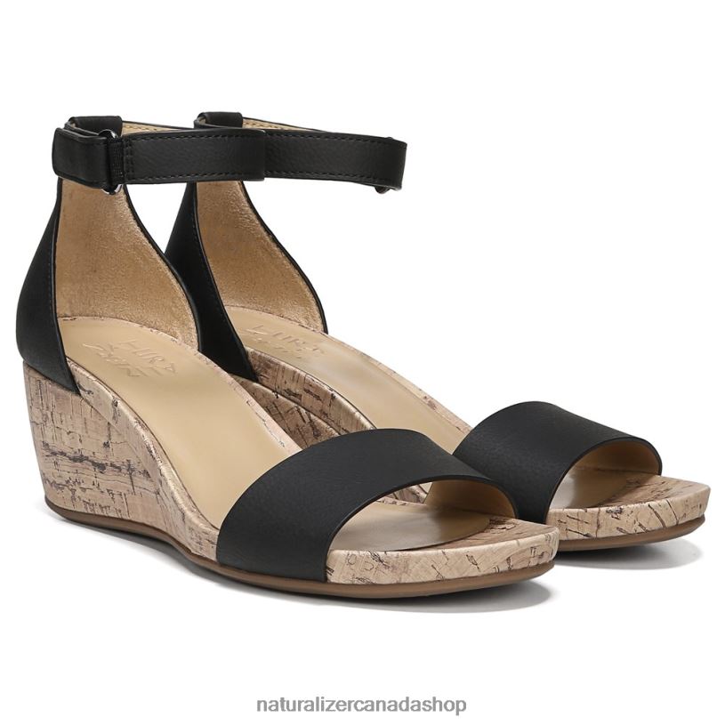 Sandals | CA Naturalizer Women Areda Wedge Sandal Black Synthetic 8LFNB317