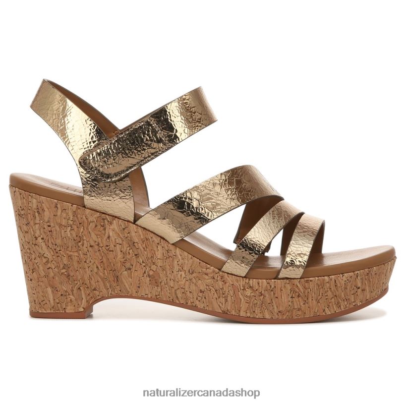 Sandals | CA Naturalizer Women Cynthia Wedge Sandal Light Bronze Leather 8LFNB372