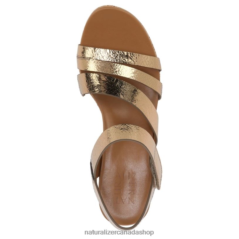Sandals | CA Naturalizer Women Cynthia Wedge Sandal Light Bronze Leather 8LFNB372
