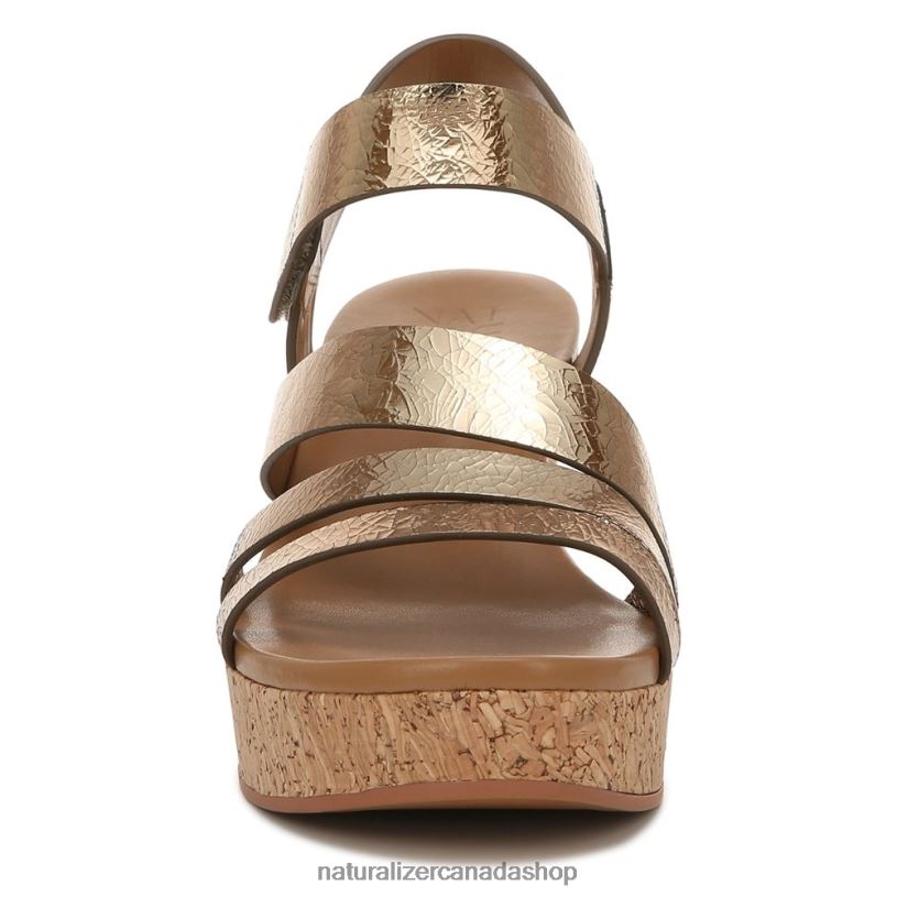 Sandals | CA Naturalizer Women Cynthia Wedge Sandal Light Bronze Leather 8LFNB372