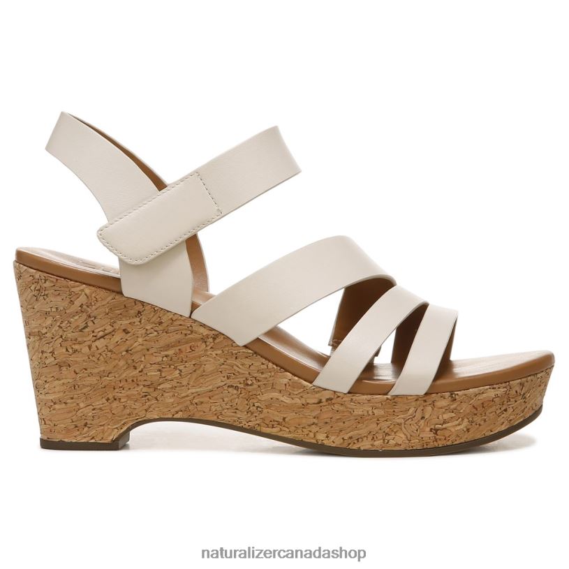 Sandals | CA Naturalizer Women Cynthia Wedge Sandal Porcelain Leather 8LFNB368