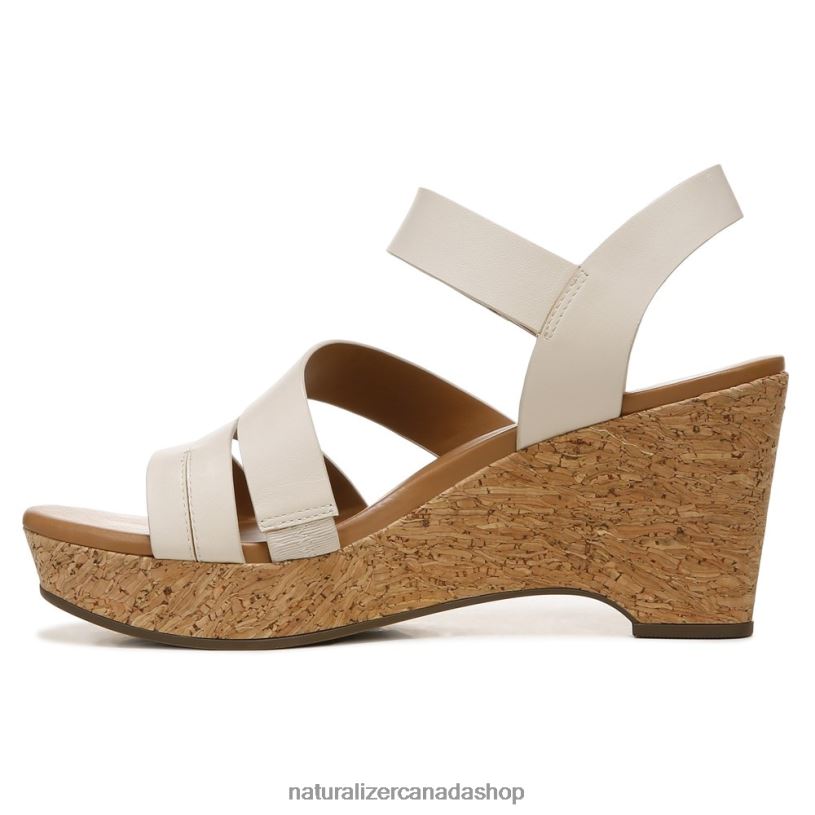 Sandals | CA Naturalizer Women Cynthia Wedge Sandal Porcelain Leather 8LFNB368