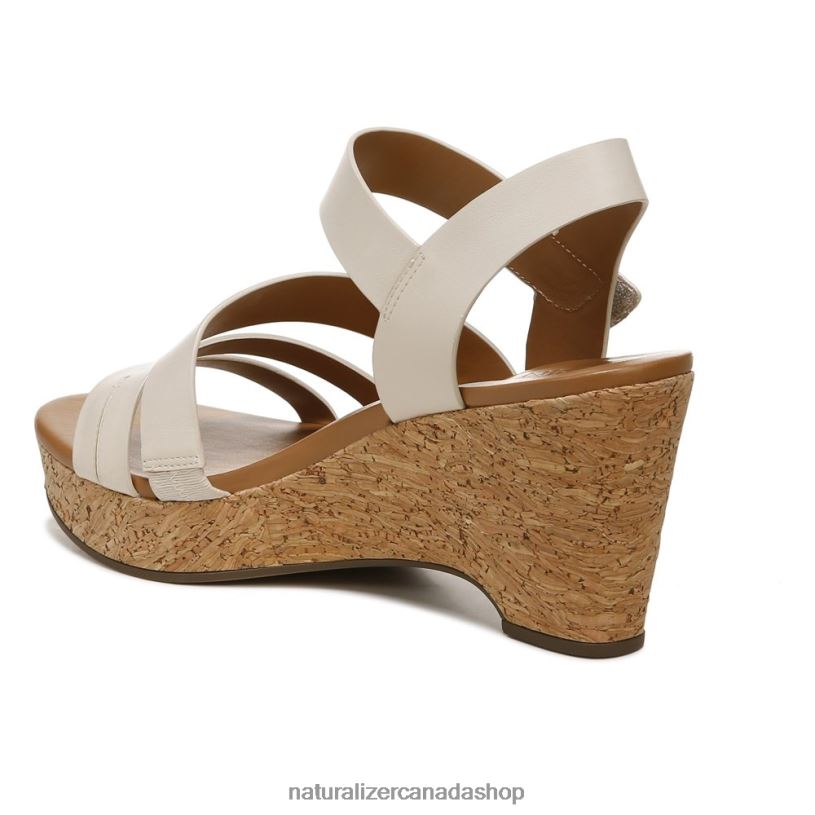 Sandals | CA Naturalizer Women Cynthia Wedge Sandal Porcelain Leather 8LFNB368