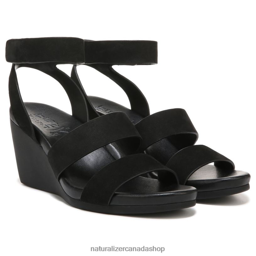 Sandals | CA Naturalizer Women Gen N Ignite Wedge Sandal Black Synthetic 8LFNB149