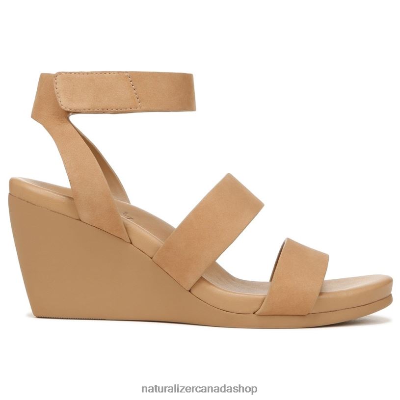 Sandals | CA Naturalizer Women Gen N Ignite Wedge Sandal Cookie Dough Nubuck 8LFNB150