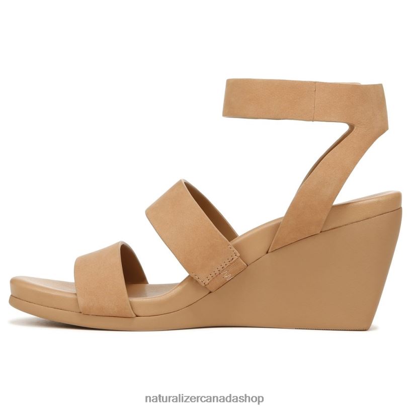 Sandals | CA Naturalizer Women Gen N Ignite Wedge Sandal Cookie Dough Nubuck 8LFNB150
