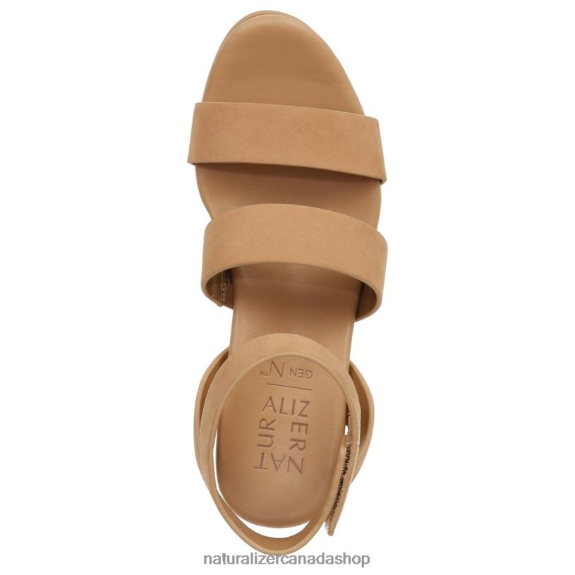 Sandals | CA Naturalizer Women Gen N Ignite Wedge Sandal Cookie Dough Nubuck 8LFNB150