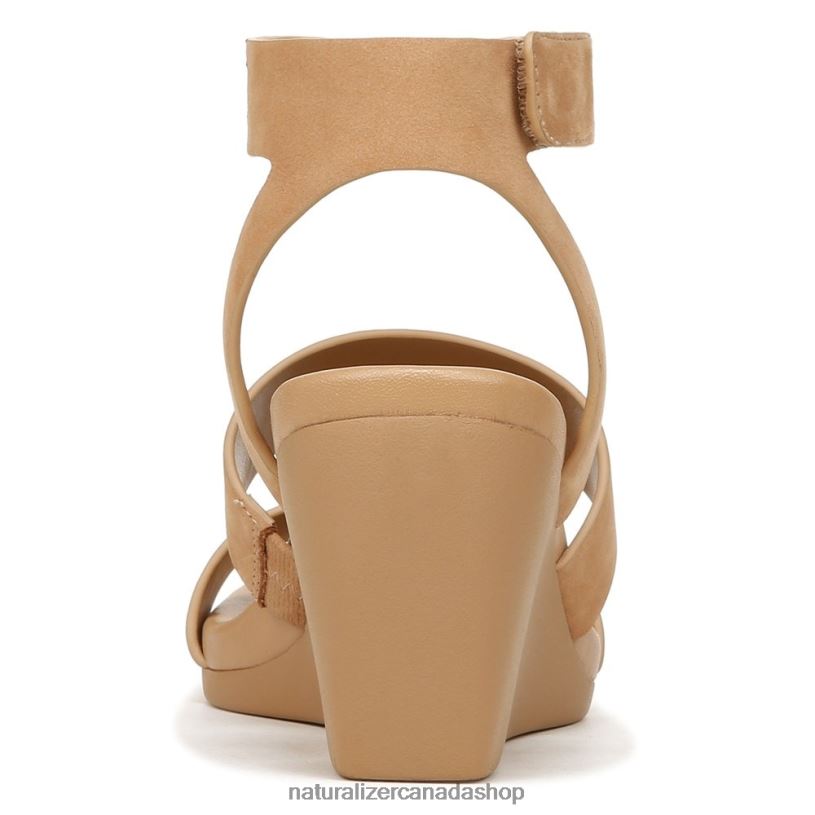 Sandals | CA Naturalizer Women Gen N Ignite Wedge Sandal Cookie Dough Nubuck 8LFNB150
