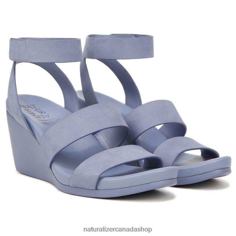 Sandals | CA Naturalizer Women Gen N Ignite Wedge Sandal Steel Blue Nubuck 8LFNB151