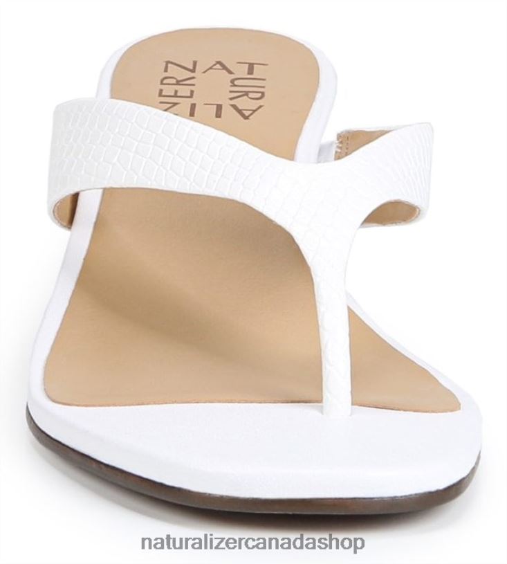 Sandals | CA Naturalizer Women Lenna Wedge Sandal White Snake Manmade 8LFNB608