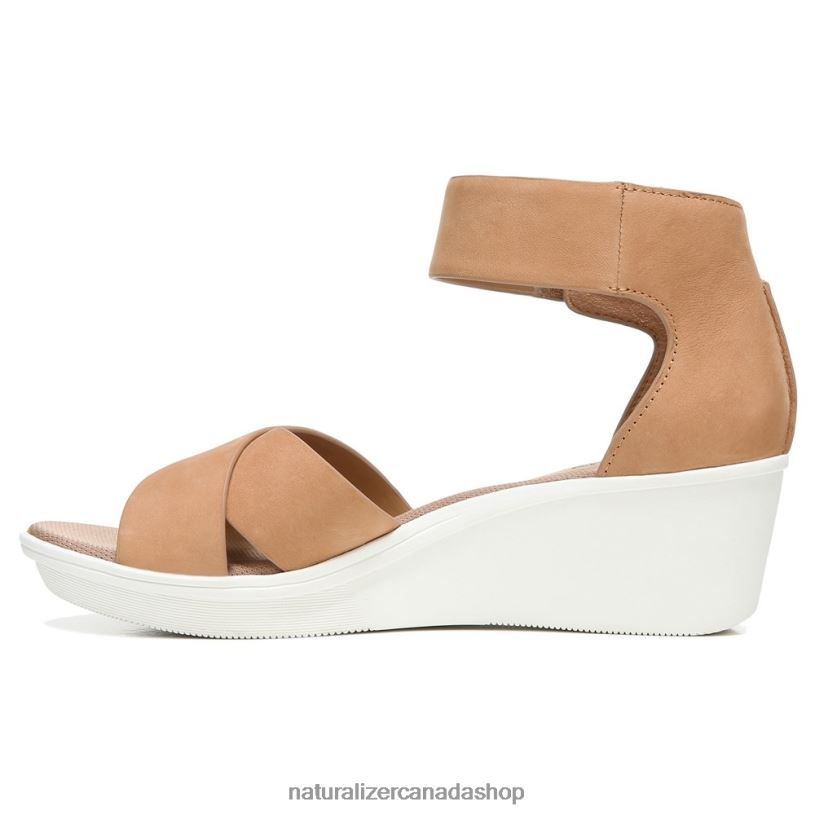 Sandals | CA Naturalizer Women Riviera Wedge Sandal Cookie Dough Suede 8LFNB156