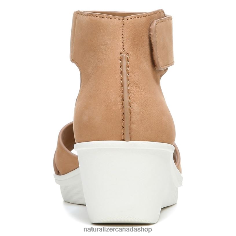 Sandals | CA Naturalizer Women Riviera Wedge Sandal Cookie Dough Suede 8LFNB156