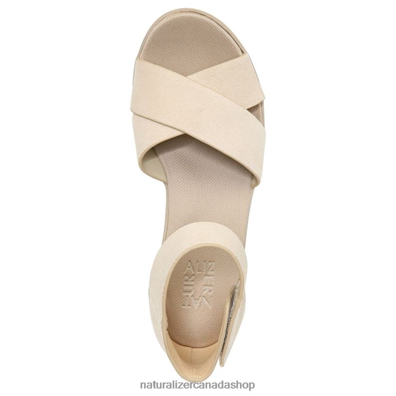 Sandals | CA Naturalizer Women Riviera Wedge Sandal Porcelain Suede 8LFNB157