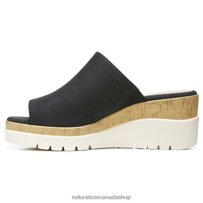 Sandals | CA Naturalizer Women Soul Goodtimes Mule Wedge Sandal Black Manmade 8LFNB544