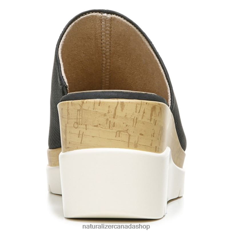 Sandals | CA Naturalizer Women Soul Goodtimes Mule Wedge Sandal Black Manmade 8LFNB544